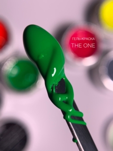 Гель-краска для дизайна  ногтей, аэропуфинга и росписи ХАКИ 5гр. TheOne