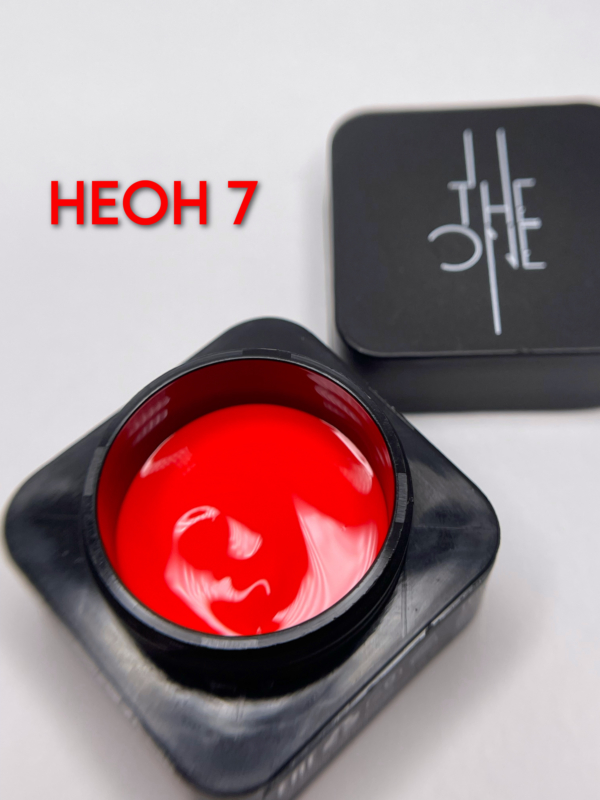 Гель-краска НЕОН #7 для дизайна ногтей, аэропуфинга и росписи 5гр. TheOne
